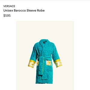 Brand new long Versace robe (unisex ) size Medium